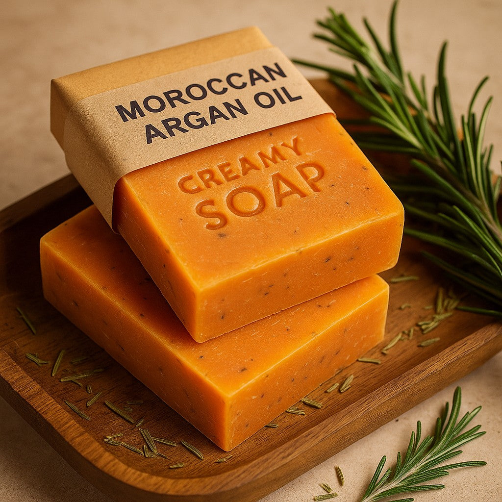 Saponetta artigianale al olio di argan marocchino 100g
