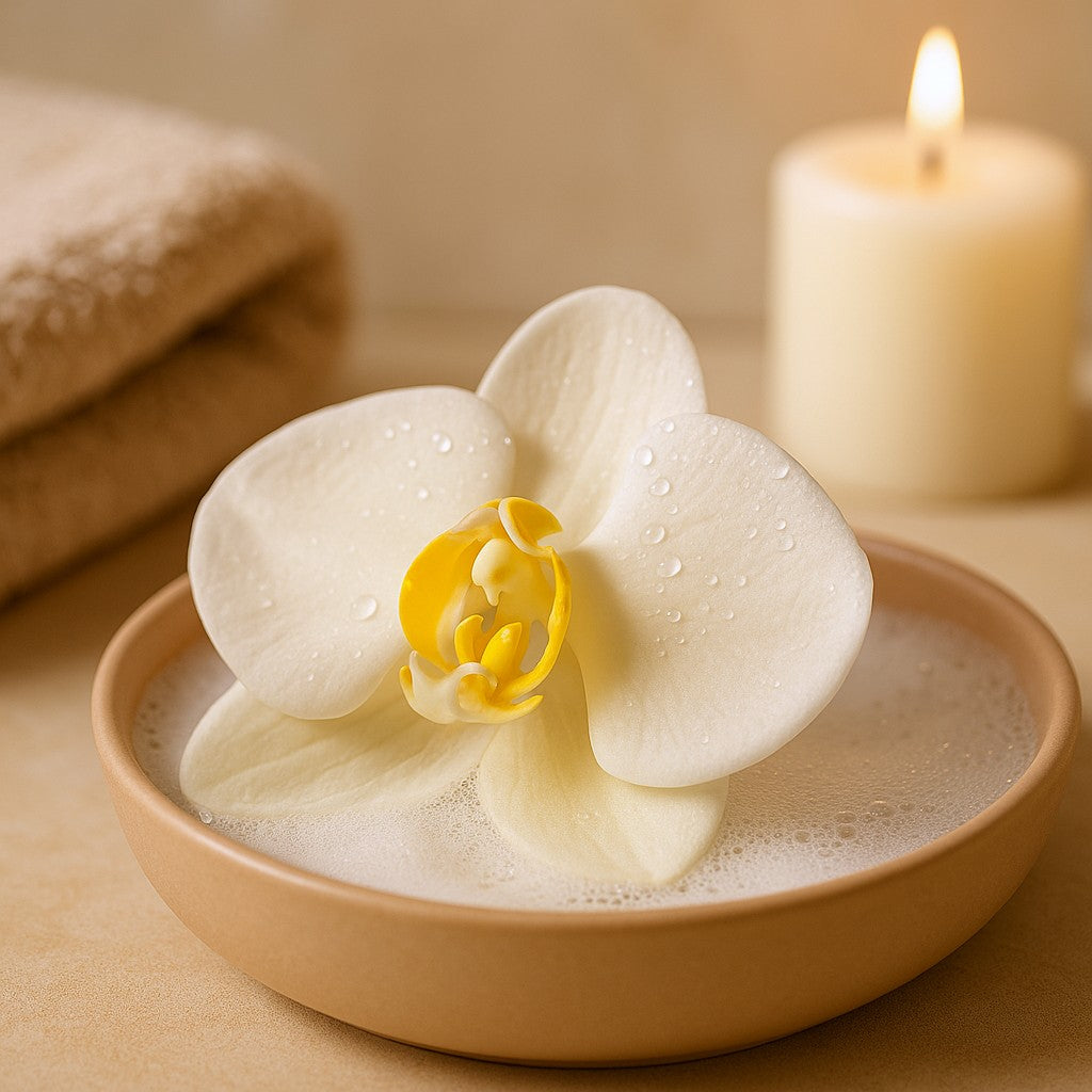 Flores de Sabão Peônia Creme Conjunto de 10
