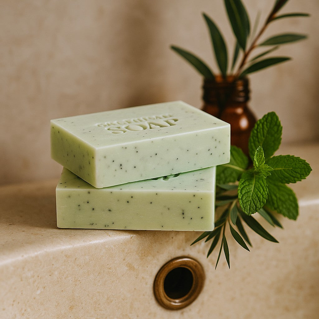 Tea Tree Peppermint Exfoliating Soap Bar 100g