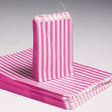 10x14" Candy Stripe Bags - PINK - SHAMTAM.COM