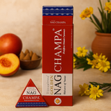 Conuri de tămâie cu flux invers Champa Jumbo 42g Golden Nag