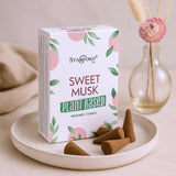 Sweet Musk Incense Cones Plant Based 12 Cones