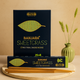 Banjara Sweetgrass Hand-Rolled Incense Sticks for Smudging