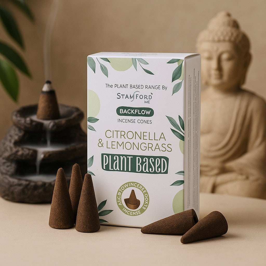 Backflow Incense Cones Citronella Lemongrass, 12 Cones