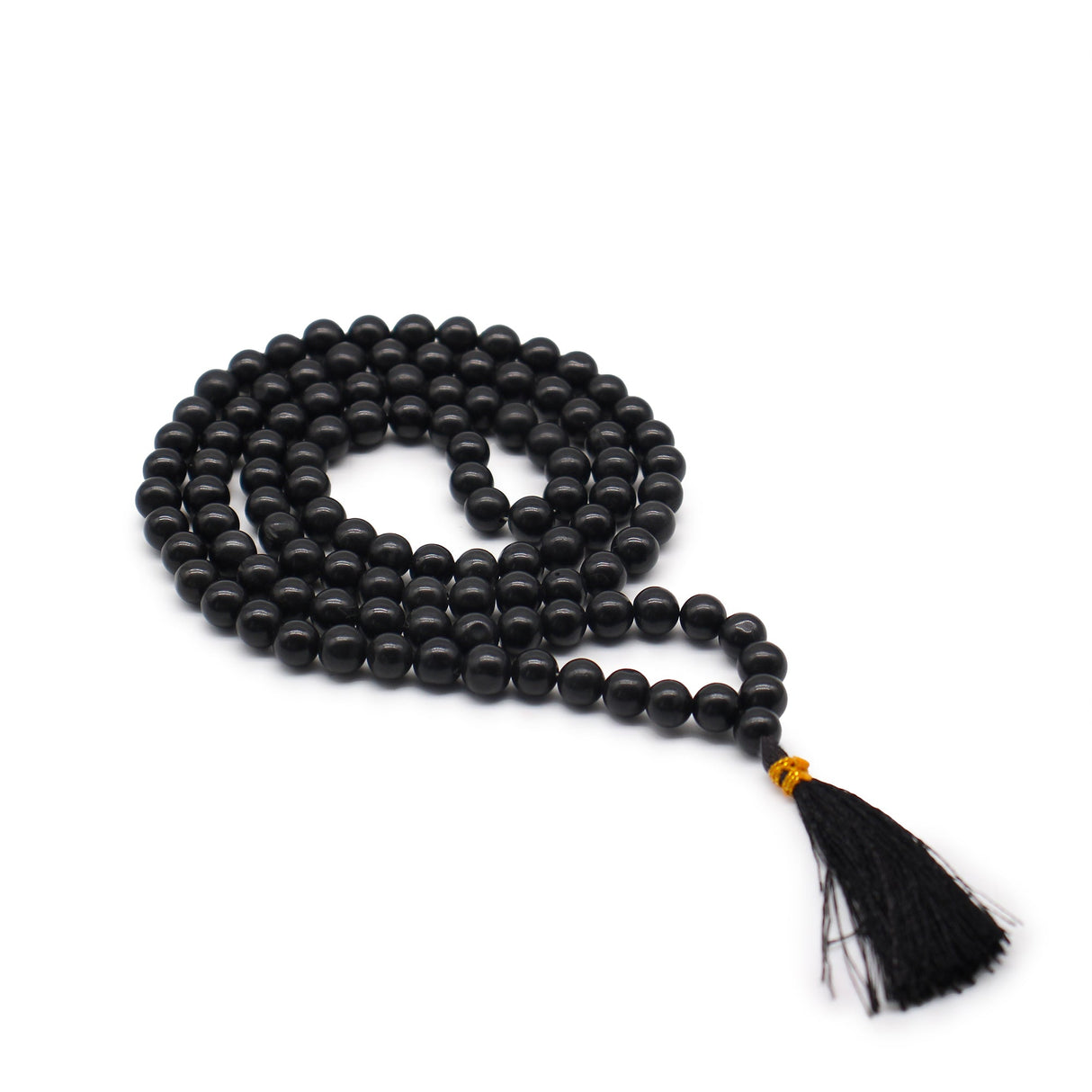 108 Bead Mala - Black Agate Japa Mala - SHAMTAM.COM