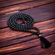 108 Bead Mala - Black Agate Japa Mala - SHAMTAM.COM