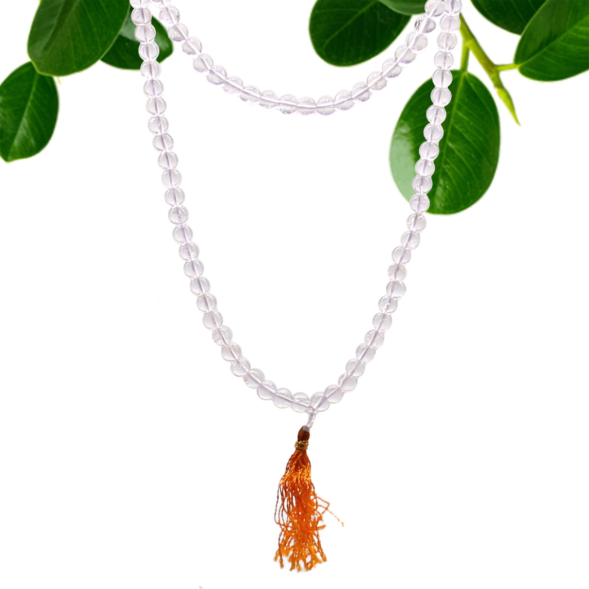 108 Bead Mala - Rock Crystal Japa Mala - SHAMTAM.COM