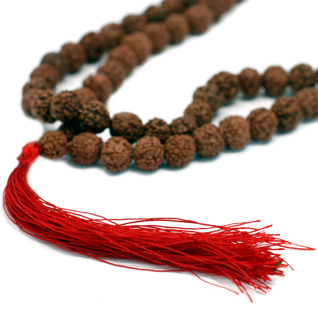 108 Bead Mala Rudraksha - Brown Japa Mala - SHAMTAM.COM