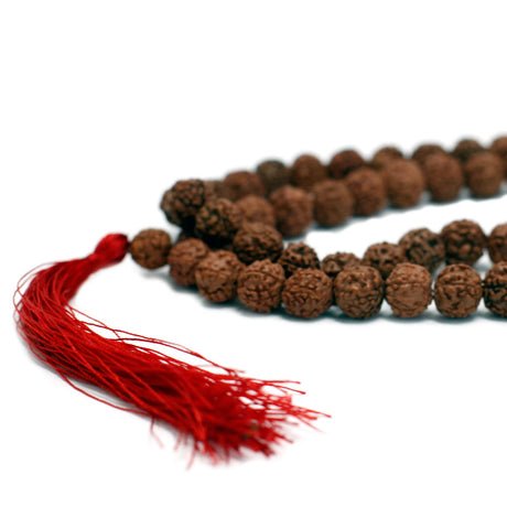 108 Bead Mala Rudraksha - Brown Japa Mala - SHAMTAM.COM