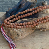 108 Bead Mala Rudraksha - Natural Japa Mala - SHAMTAM.COM