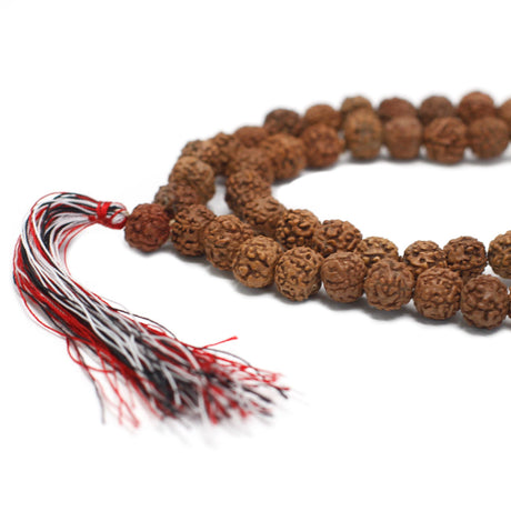 108 Bead Mala Rudraksha - Natural Japa Mala - SHAMTAM.COM