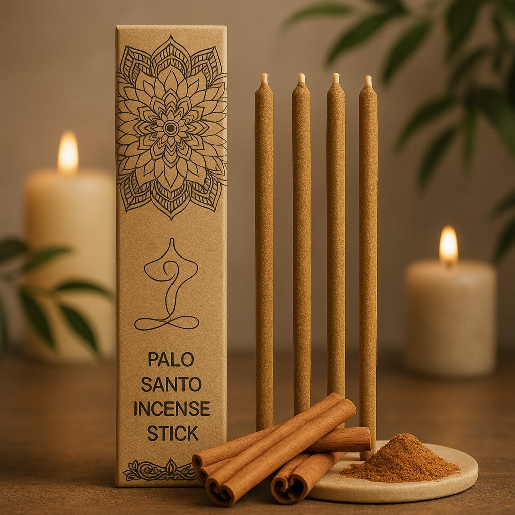 Incienso Palo Santo grande con canela, 4 varillas