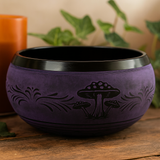 Extra Loud Purple Mushroom Meditation Singing Bowl 23cm