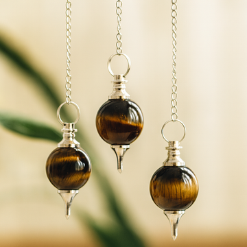 Tigerøje Krystalkugle Pendul