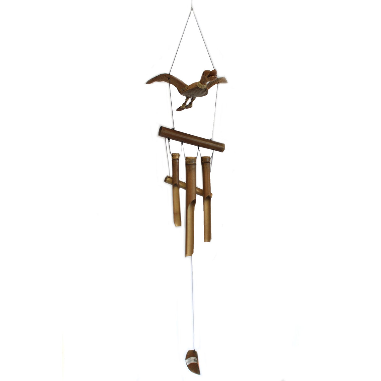 Carillon éolien en noix de coco canard
