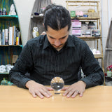 Bola de Cristal com Suporte 80mm Vidro Óptico
