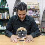 Bola de Cristal com Suporte 150mm Vidro Óptico