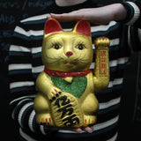 Lucky Cat Figurine Maneki Neko Money Cat