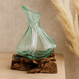 Molten Glass on Root Wood Vase 24cm
