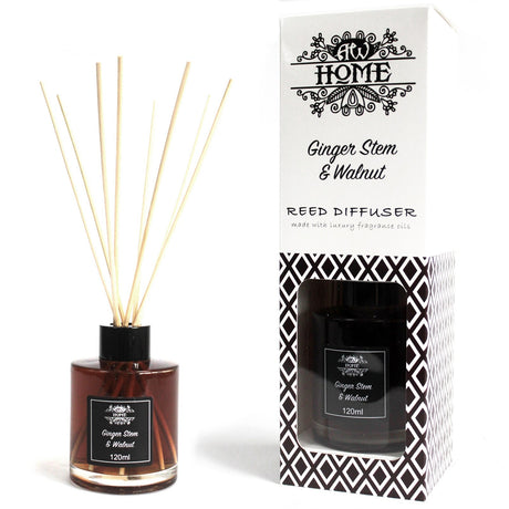 Reed Diffuser - Ginger Stem & Walnut 120ml - SHAMTAM.COM