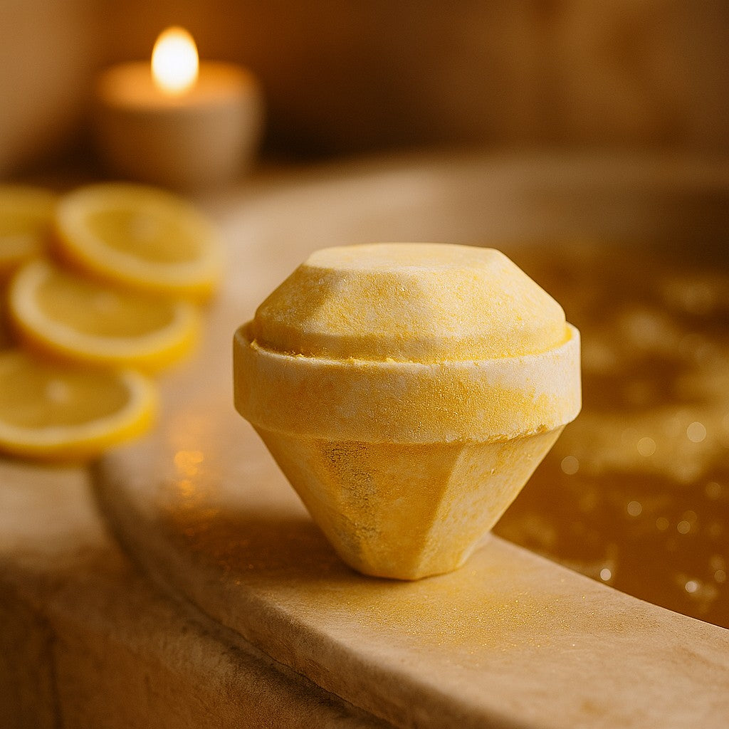 Bath Bomb With Hidden Gemstone, Mistress Fragrance