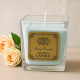 Vonná sójová vosková sviečka v skle, figová a čierna ríbezľa