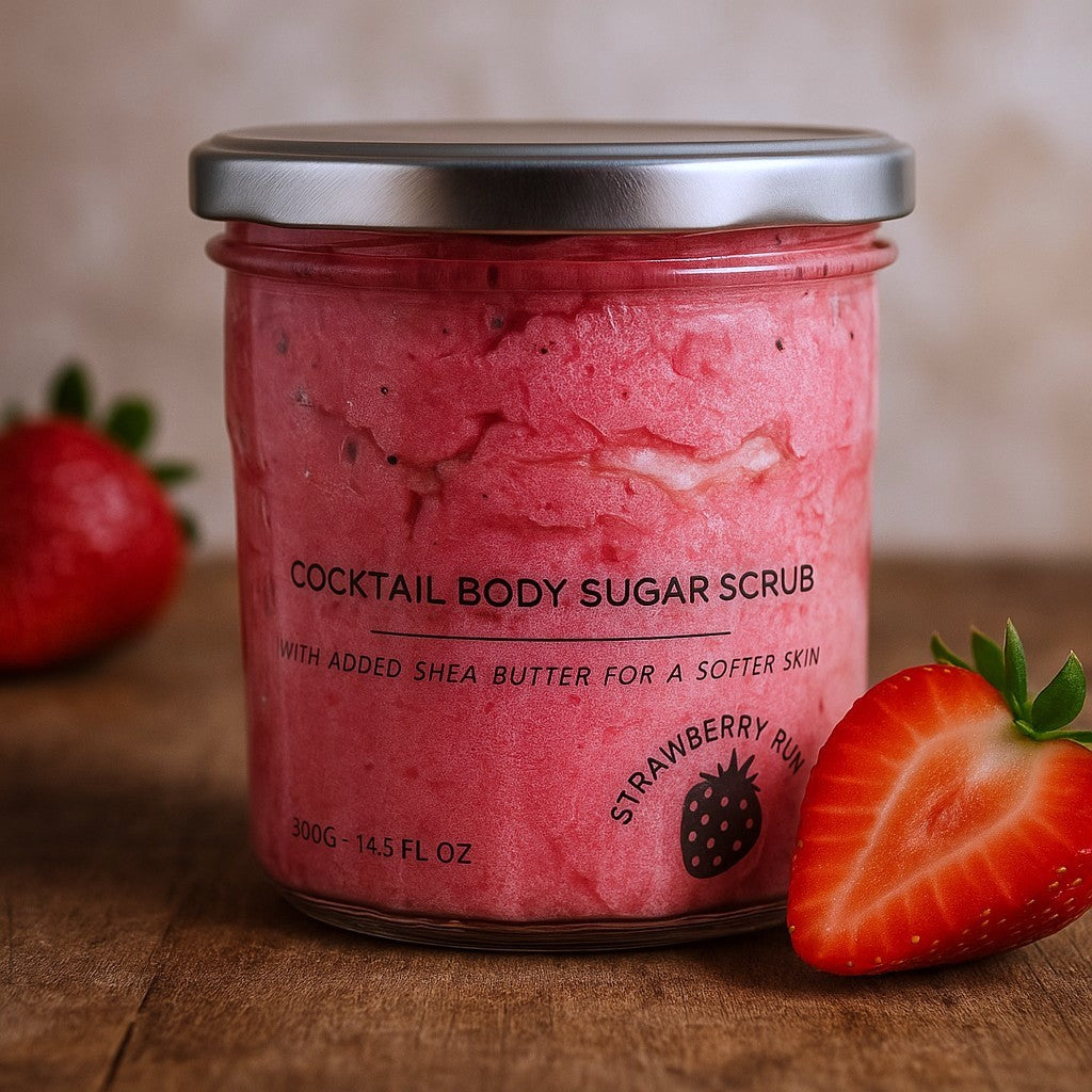 Sugar Body Scrub, Strawberry Rum 300g