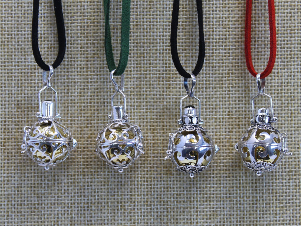 Pendentif Cloche d'Ange Argent Sterling 18mm Nuit