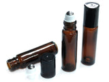 10ml Amber Roller Bottles - SHAMTAM.COM