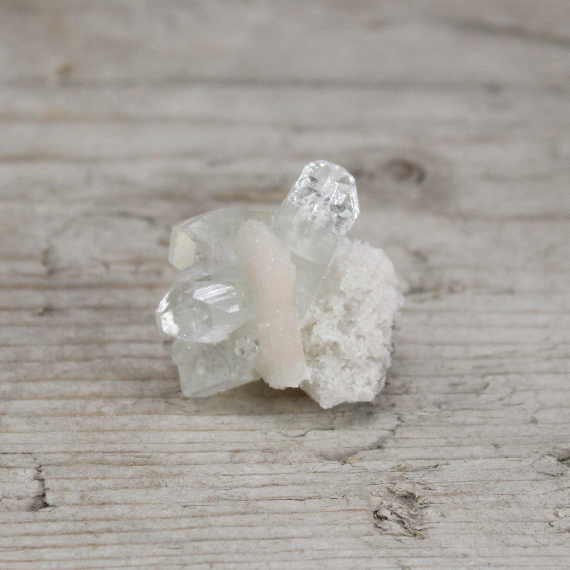 Stilbite Crystal Combination with Apophyllite Minerals Gemstones 20 - 30mm - SHAMTAM.COM