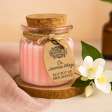 Sójové voskové sviečky v skle, jazmín 2 kusy