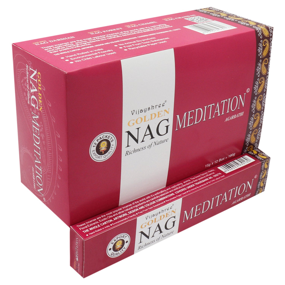 Meditation Incense - Golden Nag 15g - SHAMTAM.COM