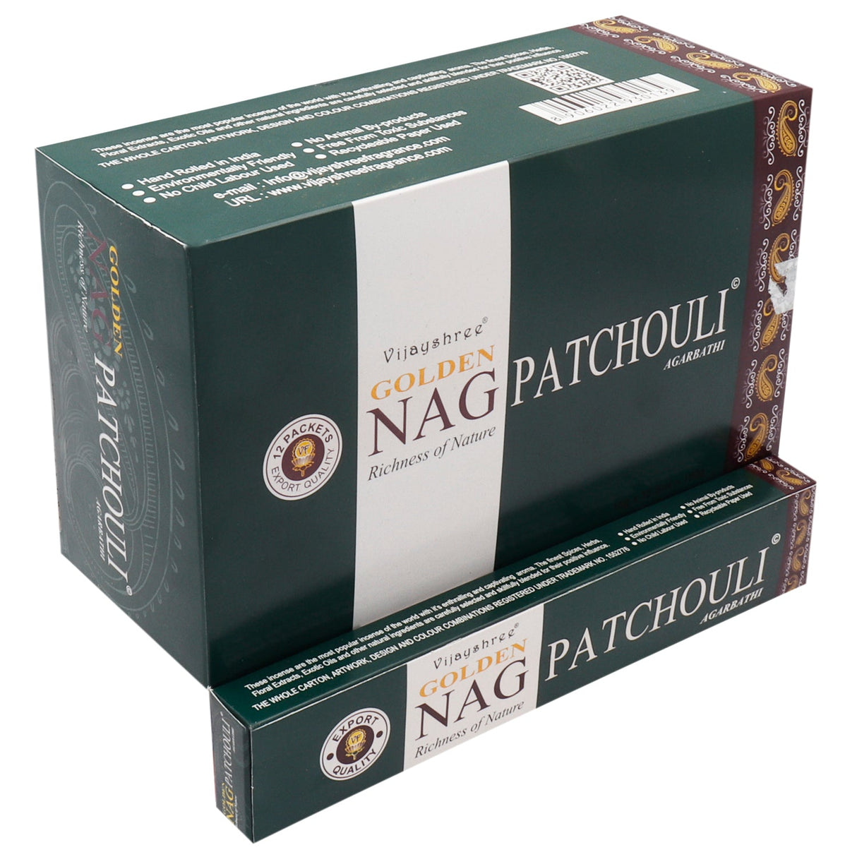 Pathouli Incense - Golden Nag 15g - SHAMTAM.COM