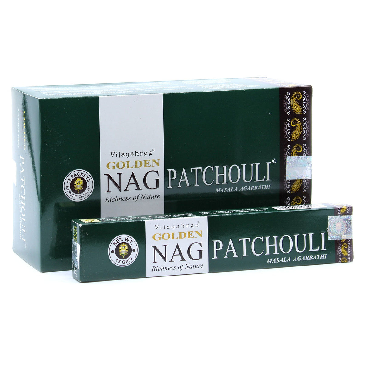 Pathouli Incense - Golden Nag 15g - SHAMTAM.COM