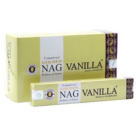 Golden Vanilla Incense - Golden Nag 15g - SHAMTAM.COM