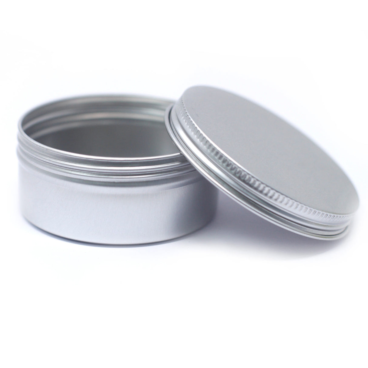 Okrągłe pudełko aluminiowe z zakrętką - 70 × 35 mm