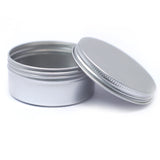 Okrągłe pudełko aluminiowe z zakrętką - 70 × 35 mm