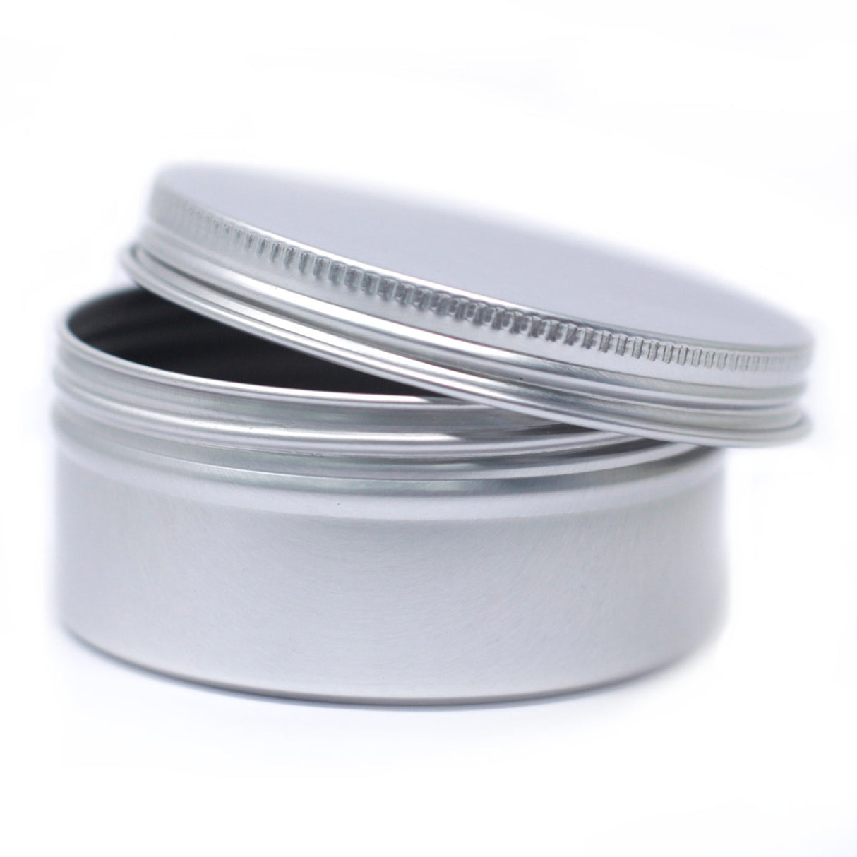Okrągłe pudełko aluminiowe z zakrętką - 70 × 35 mm
