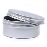 Okrągłe pudełko aluminiowe z zakrętką - 70 × 35 mm