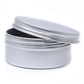 Okrągłe pudełko aluminiowe z zakrętką - 70 × 35 mm