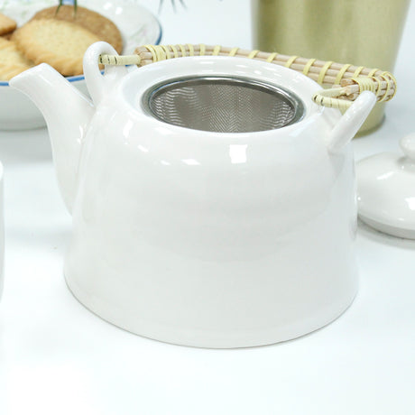 Комплект чайник Бял