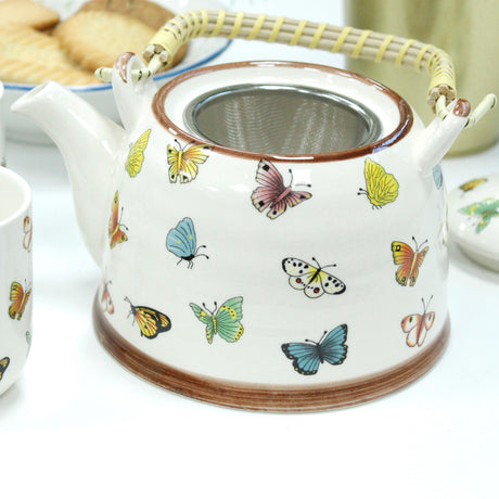 Conjunto de Bule com Borboletas
