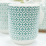 Teapot Set Green Mosaic