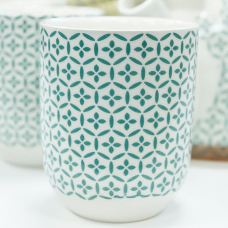 Conjunto de Bule Mosaico Verde