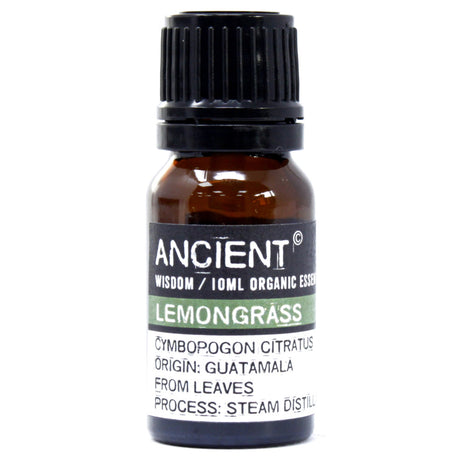 Citroengras essentiële olie biologisch gestoomd gedestilleerd 10ml