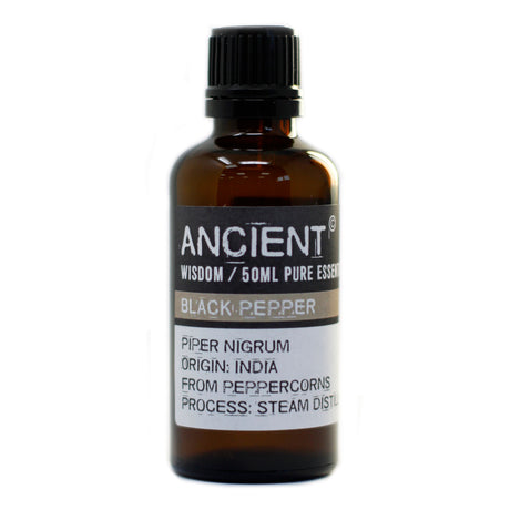 Sort peber æterisk olie dampdestilleret 50ml