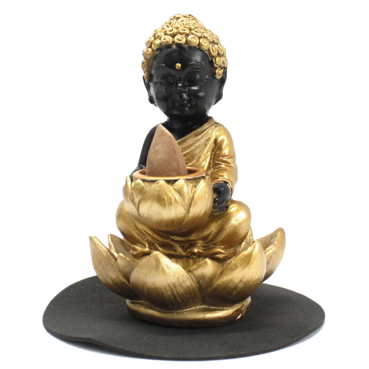 Arzător de tămâie cu flux invers - Buddha și Lotus