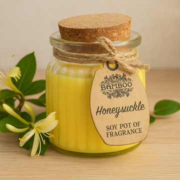 Honeysuckle Sojavoks Krukke Lys, 2-Pak