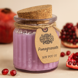 Sójové sviečky s granátovým jablkom, balenie 2 kusy