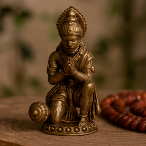 Miniature Brass Hanuman Statue, 36mm 30g